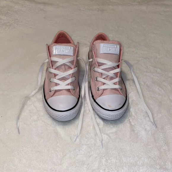girls white converse size 4